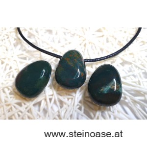 Anhänger  Heliotrop gebohrt